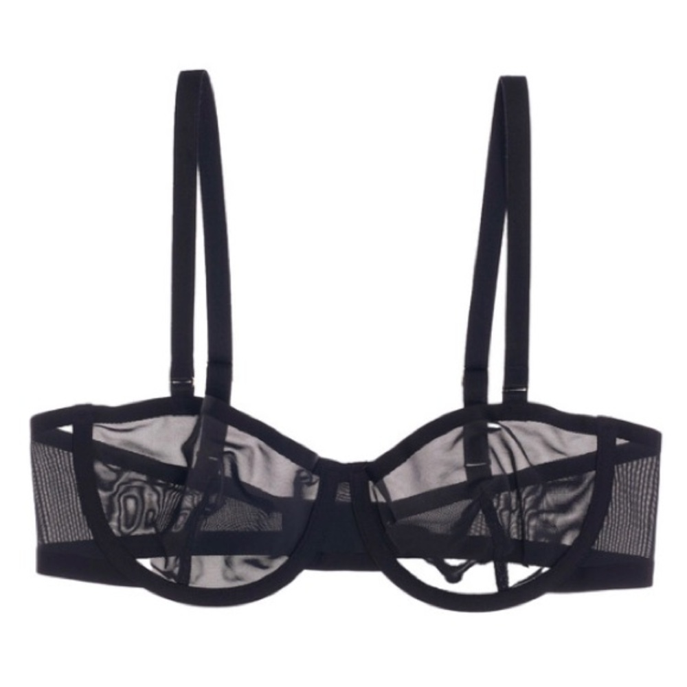 Cuup The Balconette Mesh Bra Sz 36D NWOT.